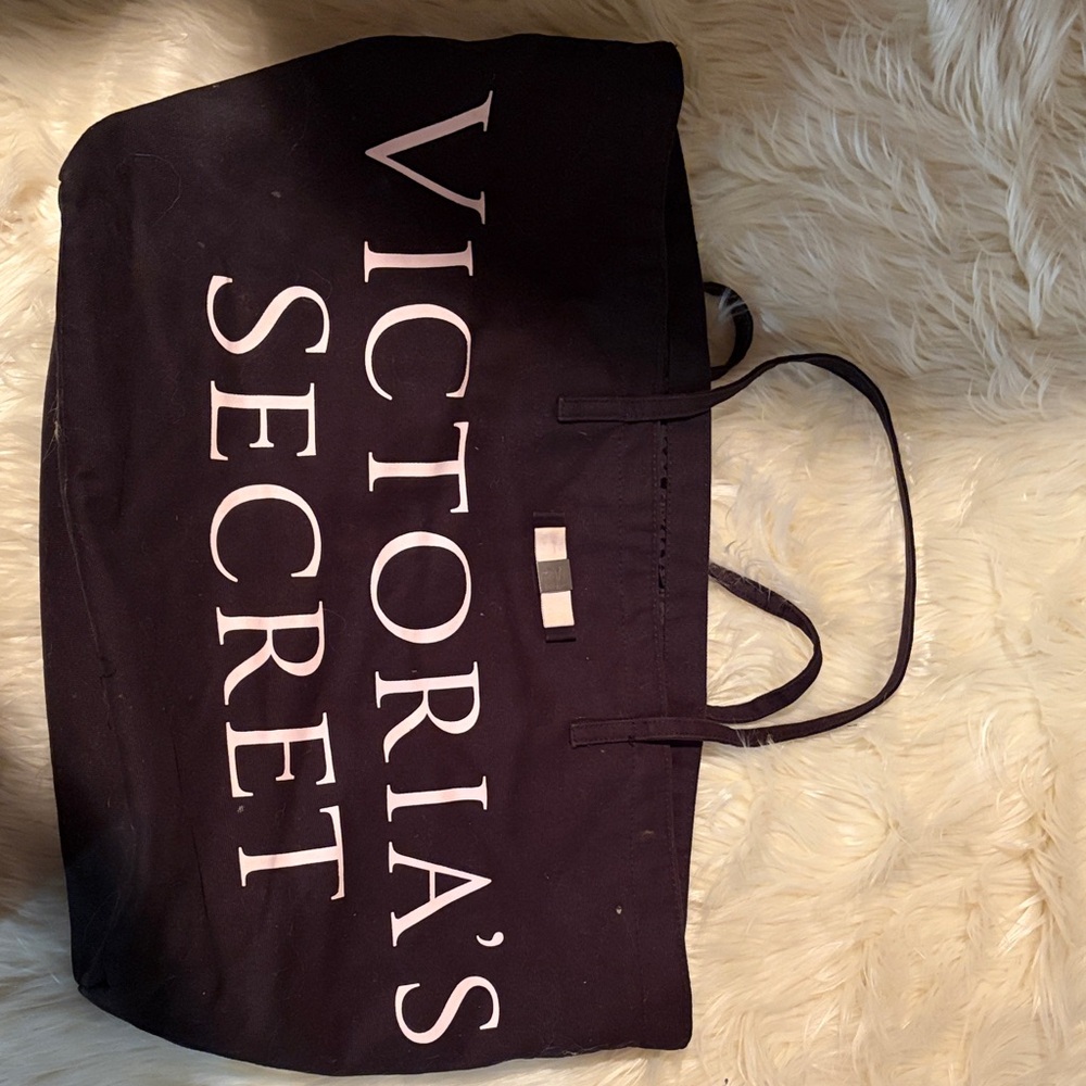 Victoria's Secret Black and White Logo Tote